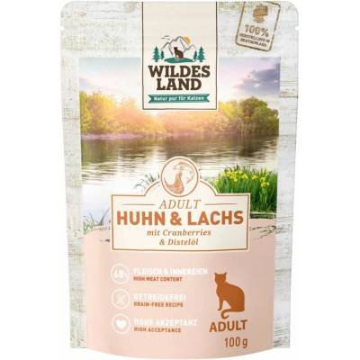 Wildes Land kuře a losos s brusinkami 12 x 100 g