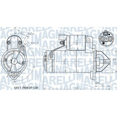 Startér MAGNETI MARELLI 063721365010
