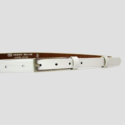 Penny Belts dámský kožený pásek 15-1-00 bílý