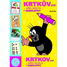 Krtkův sešit počítání malování hry samolepky Zdeněk Miler