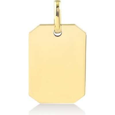 Lillian Vassago Zlatý přívěsek Placička LLV82 GP010Y