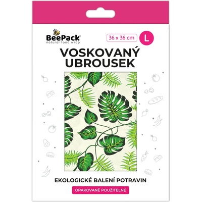 Beepack Voskovaný ubrousek LISTY MONSTERA 36x36 cm