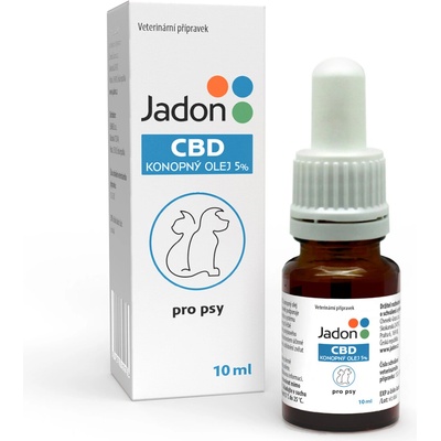 Jadon CBD konopný olej 5% pro psy 10 ml