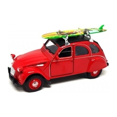 Welly Citroën 2CV Surf 39 červená 1:34