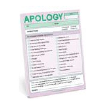 Knock Knock Apology Nifty Note (Pastel Version) | Knock Knock