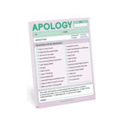 Knock Knock Apology Nifty Note (Pastel Version) | Knock Knock