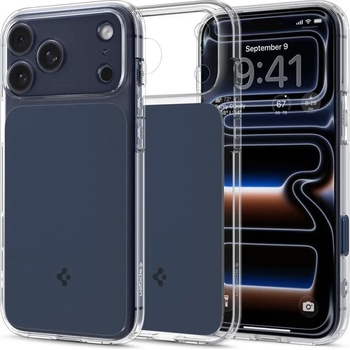 Spigen Thin Fit MagSafe калъф за iPhone 17 Pro - прозрачен, тъмносин (8800283316087)