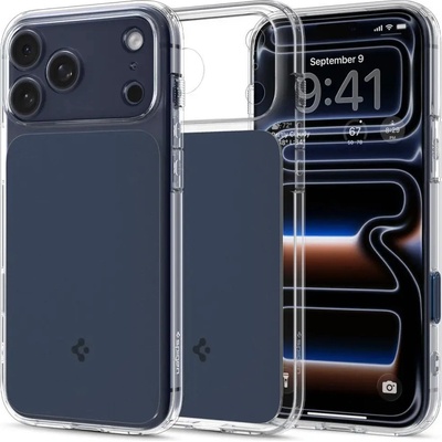 Spigen Thin Fit MagSafe калъф за iPhone 17 Pro - прозрачен, тъмносин (8800283316087)