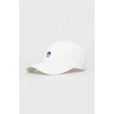 North Sails Памучна шапка с козирка North Sails в бяло с апликация (623260)