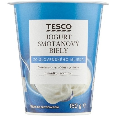 Tesco Smotanový jogurt biely 150 g