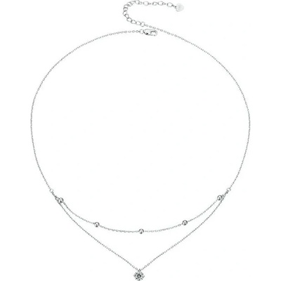 Grace Silver Jewellery Stříbrný náhrdelník NH-MSN023 Stříbrná