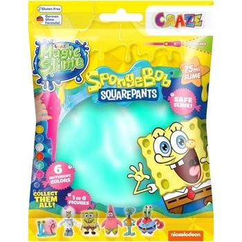 CRAZE Магически слайм Craze - SpongeBob, с фигурка изненада, 75 ml, асортимент (C52754)