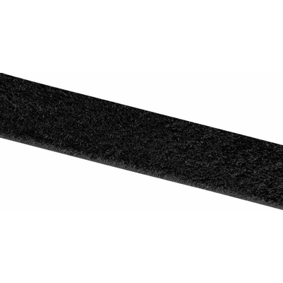VELCRO® E001025330F1825 pásek se suchým zipem, lepicí, flaušová část, (d x š) 25000 mm x 25 mm, černá, 25 m