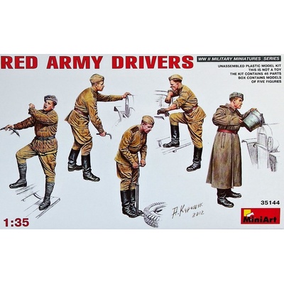 MiniArt Red Army Drivers 5 figúrok 1:35