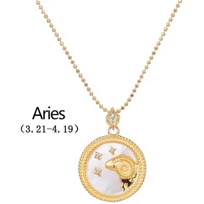 Majya Stříbrný přívěsek s řetízkem MOONLIGHT ARIES 10878