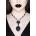 KILLSTAR колие KILLSTAR - Madame Mort - Черен - KSRA004496