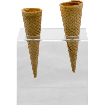 Stojan na kornouty čiré plexi (2 otvory) otvor: prům.3cm – Zbozi.Blesk.cz