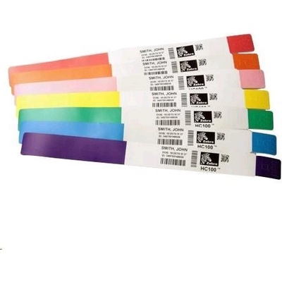 Zebra Z-Band Fun náramkové pásky, DT, 25 mm x 254 mm, 6 x 350ks, zelená