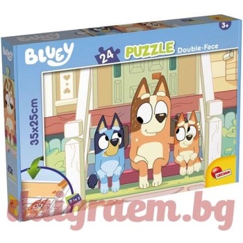 Lisciani Пъзел LISCIANI 99559 - 24 части - Bluey, Двулицев пъзел (LI99559)