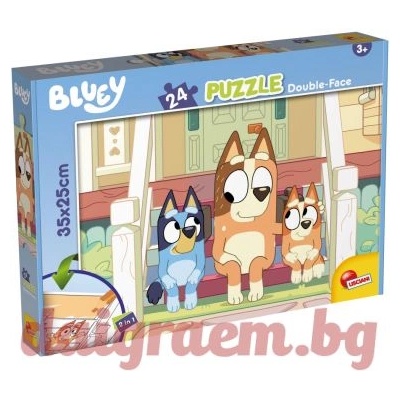Lisciani Пъзел LISCIANI 99559 - 24 части - Bluey, Двулицев пъзел (LI99559)