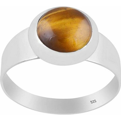 Nefertitis Pánský stříbrný prsten s tygřím okem NF62906