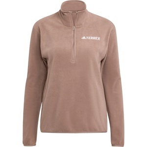 adidas Terrex Дамско поларено яке adidas Terrex Women's MT Half Zip Fleece Fleece jacket - Trace Brown (105-7170-0414)