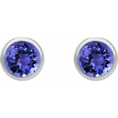 Eppi Bezel náušnice s tanzanitmi Sontre E36244