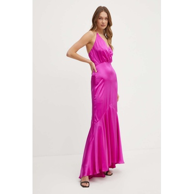 GUESS Копринена рокля Marciano Guess ISHANI в лилаво дълга разкроена 4GGK56 9719Z (4GGK56.9719Z)