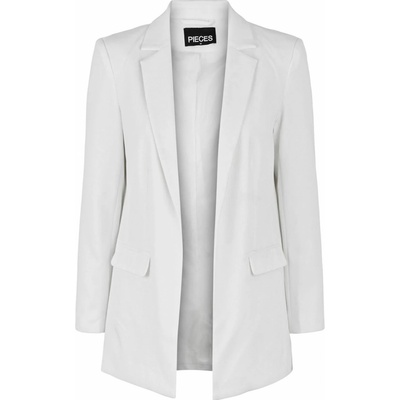 Pieces sako bez zapínání Bílá – Zboží Dáma