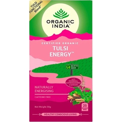 Organic India Tulsi energie bio čaj 25 sáčků