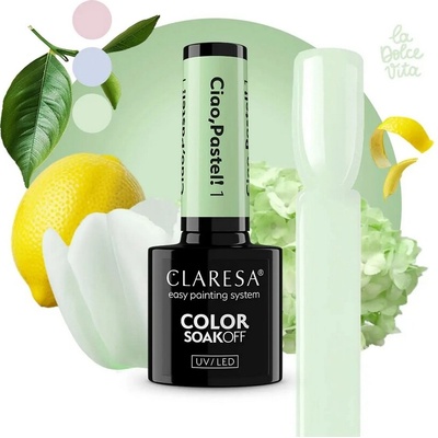 Claresa Hybridní lak Ciao Pastel 1 5ml Pastelová Zeleň