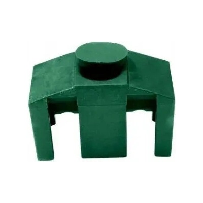 Příchytka PVC na čtyřhranný sloupek pro panely PILOFOR CLASSIC, zelená