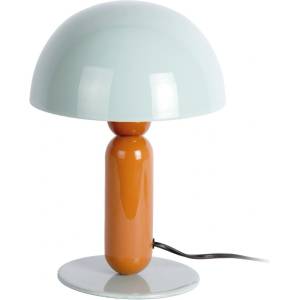 Leitmotiv Оранжева/сиво-синя метална настолна лампа (височина 30 cm) Firenze round - Leitmotiv (LM2302BL)