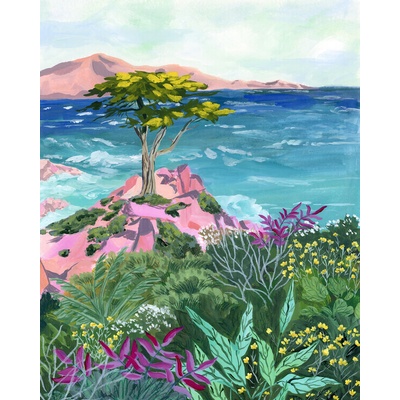 Plagát, Obraz - Lone Cypress, Sarah Gesek, 30 × 40 cm