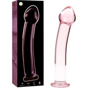  Дилдо от боросиликатно стъкло, 16см. - Nebula Glass Pink 11 (D-235942)