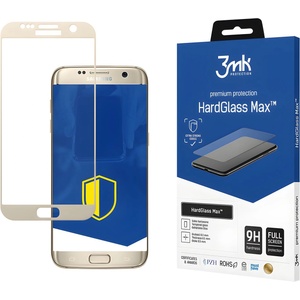 3mk Protection HardGlass Max - защитно стъкло за Samsung Galaxy S7 Edge - Бял KP20996