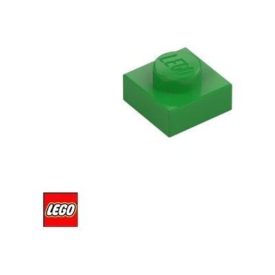 LEGO® 3024 Podložka 1x1 Světle-Zelená