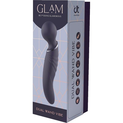 Dream Toys Glam Dual Wand Vibe Blue