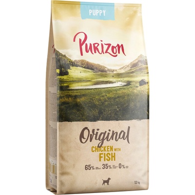 Purizon Puppy kuřecí s rybou bez obilovin 2 x 12 kg
