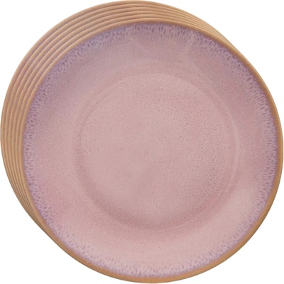 Orion Súprava keramických dezertných tanierov Glaze ružová 20,5 cm 6 ks