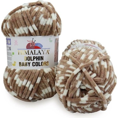 Himalaya příze Dolphin Baby Colors 80437 smetanová, jemná hnědá