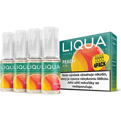 Ritchy Liqua Elements 4Pack Peach 4 x 10 ml 12 mg