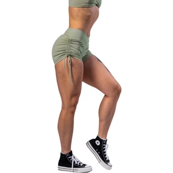Nebbia Push-up šortky se šněrováním STRONG BEAUTY 429 zelená