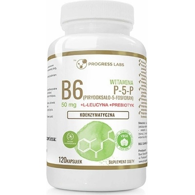 Progress Labs Vitamín B6 P-5-P koenzým + inulín 120 kapsúl