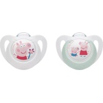 Nuk Силиконови залъгалки NUK - 6-18 м, 2 броя, Peppa Pig (10176335) - baby