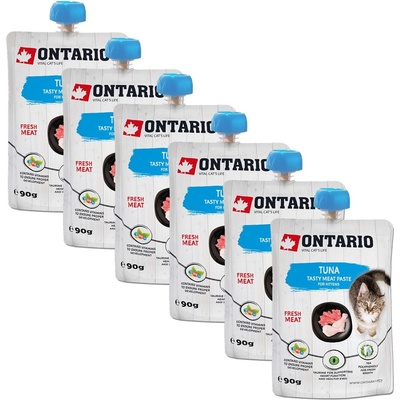 ONTARIO Онтарио Котенце рибена паста с вкусно месо 6 x 90 г