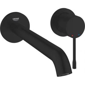 GROHE Essence New - Смесител за вградена мивка, монтаж на 2 отвора, черен мат 199672431 (199672431)