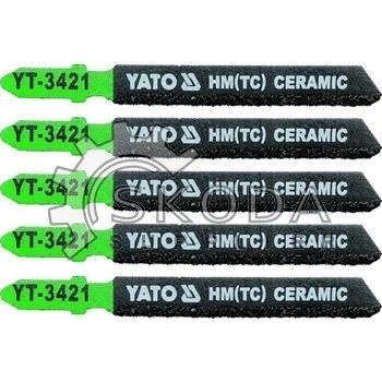 Yato pilový list do přímočaré pily na keramiku 75mm typ T 5 ks YT-3421