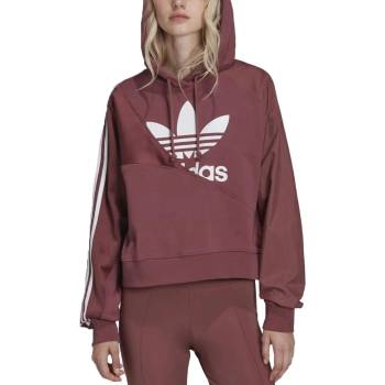 Adidas Originals Adicolor Split Trefoil Hoodie Dark Burgundy - 3XL