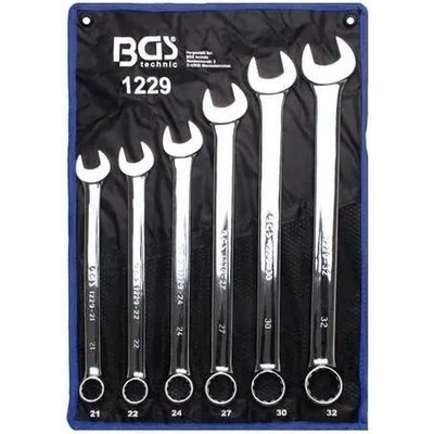 BGS technic Očkoploché klíče 21 ÷ 32 mm, extra dlouhé. Sada 25 dílů v rolovací ta BGS 1229